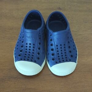 Native Kids Shoes - Navy and White